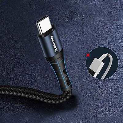 ColorWay USB-C kabel 1m 2.4A, černá