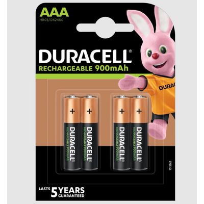 Duracell Rechargeable nabíjecí baterie, 900mAh, 4 ks (AAA)