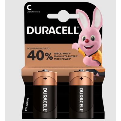 Duracell Basic alkalická baterie, 2 ks (C)