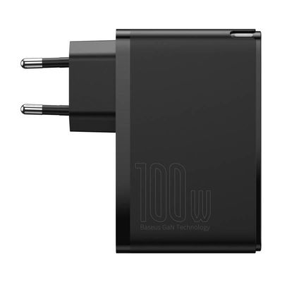 Baseus GaN2 Pro rychlonabíjecí adaptér 2x USB-C + 2x USB-A 100W černá