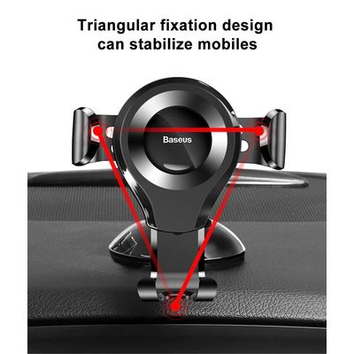 Baseus Osculum Type Gravity držák do auta (na palubní desku), černá
