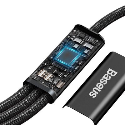 Baseus Rapid Series nabíjecí/datový kabel 3v1 USB-C/ (microUSB + Lightning PD 20W + USB-C) 1.5m černá