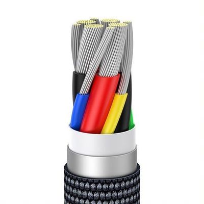Baseus Crystal Shine Series nabíjecí/datový kabel USB-C / USB-C 100W 2m, černá
