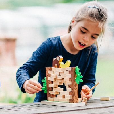 Bigjigs Toys Dřevěná motorická hra Padající džungle