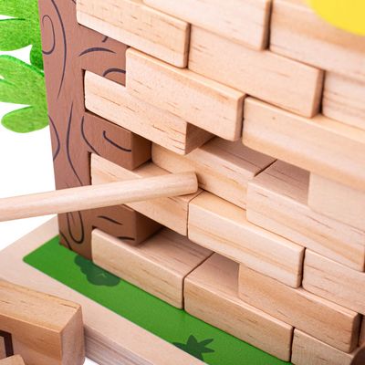 Bigjigs Toys Dřevěná motorická hra Padající džungle