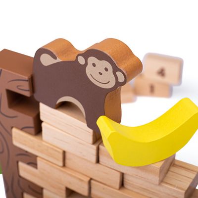 Bigjigs Toys Dřevěná motorická hra Padající džungle