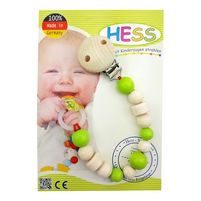Hess Klips na dudlík světle zelený