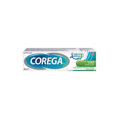 Corega fixační krém 40g Svěží - Extra silný