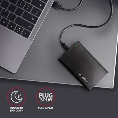AXAGON EE25-A6C, USB-C 3.2 Gen 1 RAW box
