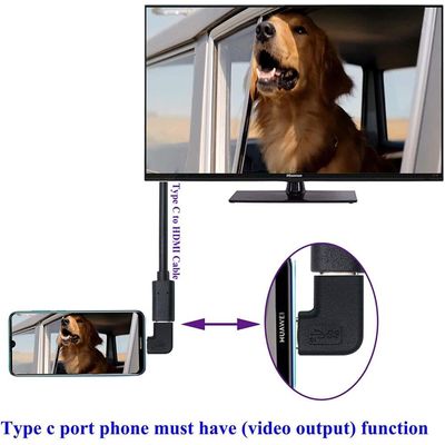 PremiumCord Adaptér USB-C/male - C/female zahnutý 90°