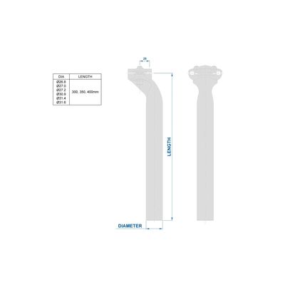 Ritchey Comp 2-Bolt seatpost 30,9x400mm