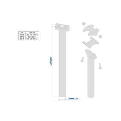 Ritchey WCS Trail seatpost 30,9x400mm