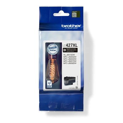 Brother inkoust LC-427XLBK, černý, 6000 str. - originální
