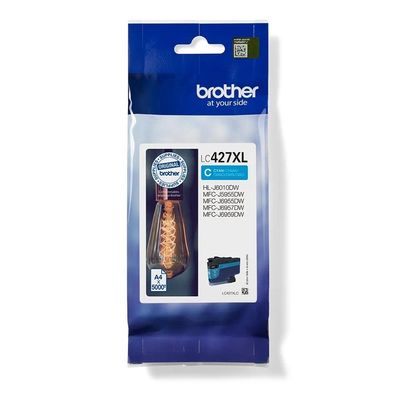 Brother inkoust LC-427XLC, azurová, 5000 str. - originální