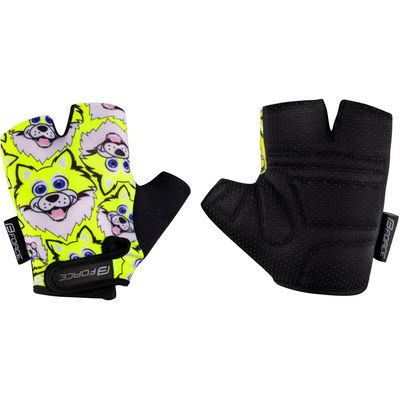 FORCE WOLFIE KID, fluo rukavice vel.L
