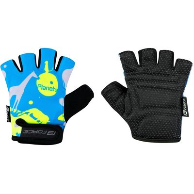 FORCE PLANETS KID, modro-fluo rukavice vel.XL