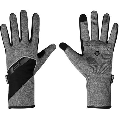 FORCE GALE softshell jaro-podzim rukavice, šedé vel.L