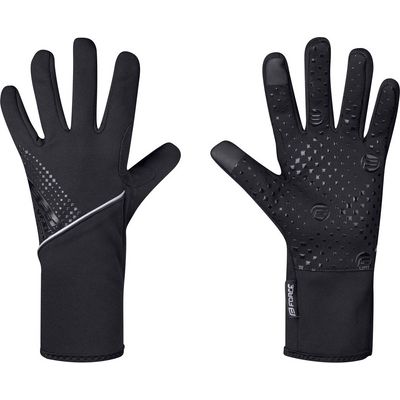 FORCE VISION softshell jaro-podzim rukavice, černé vel.XL