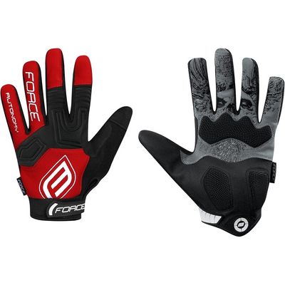 FORCE MTB AUTONOMY rukavice, červené vel.S
