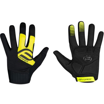 FORCE MTB POWER rukavice, černo-fluo vel.XL