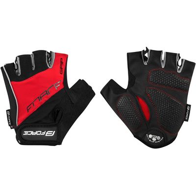 FORCE GRIP Gel, letní rukavice červené vel.S