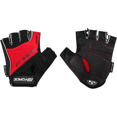 FORCE GRIP Gel, letní rukavice červené vel.M
