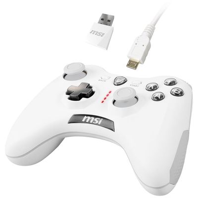 MSI Gamepad Force GC30 V2 Bílý / bezdrátový / OTG / vibrace