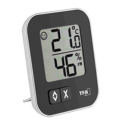 TFA 30.5026.01 - Digitální teploměr s vlhkoměrem MOXX - černý