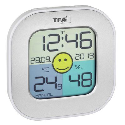 TFA 30.5050.54 - Digitální teploměr s vlhkoměrem - stříbrný