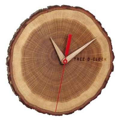 TFA 60.3046.08 - Nástěnné hodiny z dubového dřeva Tree-o-clock