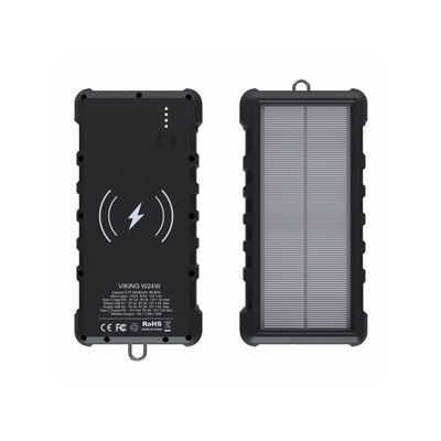 Viking solární outdoorová power banka W24W 24000 mAh, bezdrátové nabíjení