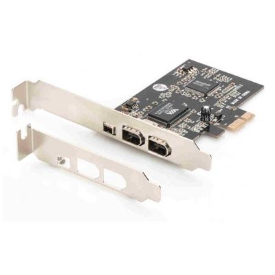 Digitus Karta rozhraní IEEE 1394a, PCIexpress, 3 port 1x ext.1394mini, 2x ext. 1394a Porty