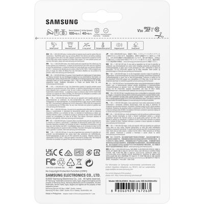 Samsung microSDXC 256GB PRO Endurance + SD adaptér