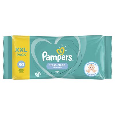 Pampers Fresh Clean Dětské Čisticí Ubrousky 80ks