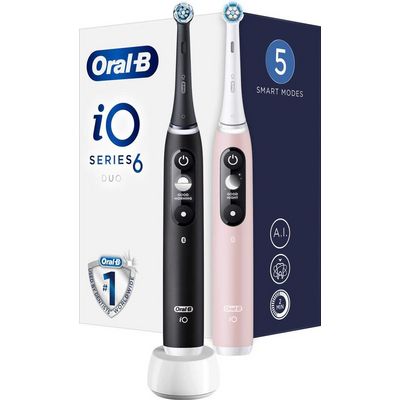 Oral-B iO Series 6 Duo Pack Black/Pink Sand