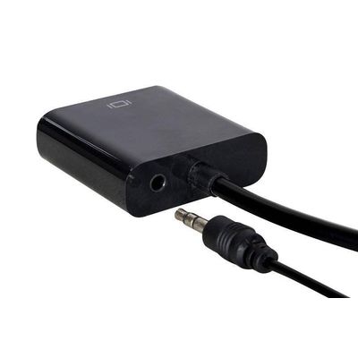 PremiumCord Převodník HDMI na VGA se zvukem 3,5mm stereo jack - černý