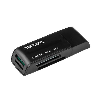 Natec čtečka karet Mini Ant USB 2.0, M2/microSD/MMC/Ms/RS-MMC/SD/T-Flash