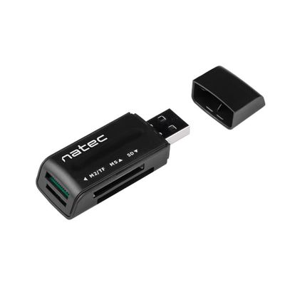 Natec čtečka karet Mini Ant USB 2.0, M2/microSD/MMC/Ms/RS-MMC/SD/T-Flash
