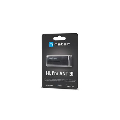 Natec čtečka karet Mini Ant USB 2.0, M2/microSD/MMC/Ms/RS-MMC/SD/T-Flash