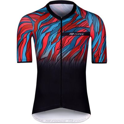 Force dres LIFE černo-petrolej-červený vel.M