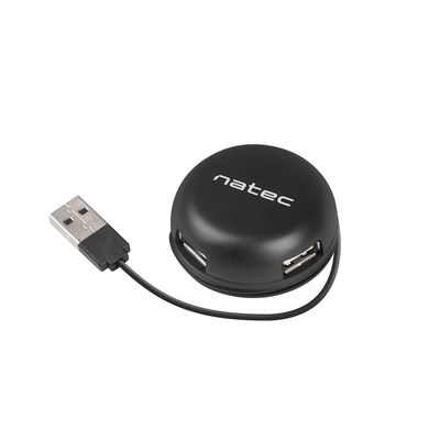 Natec rozbočovač Bumblebee, 3x USB 2.0 HUB, černý