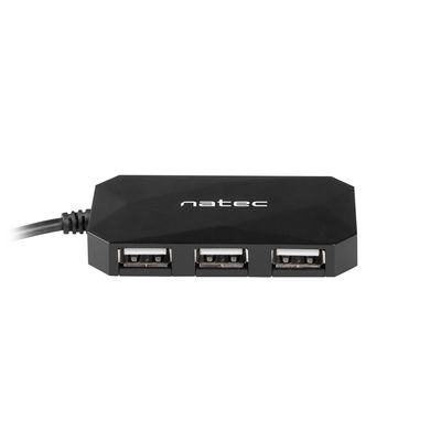 Natec rozbočovač Locust, 4x USB 2.0 HUB, černý