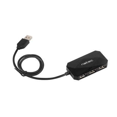 Natec rozbočovač Locust, 4x USB 2.0 HUB, černý
