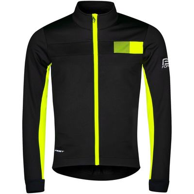 FORCE zimní bunda FROST softshell černo-fluo vel.XS