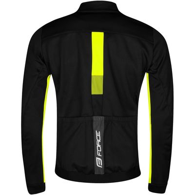 FORCE zimní bunda FROST softshell černo-fluo vel.XS