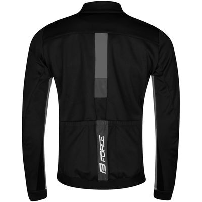 FORCE zimní bunda FROST softshell černo-šedá vel.XL