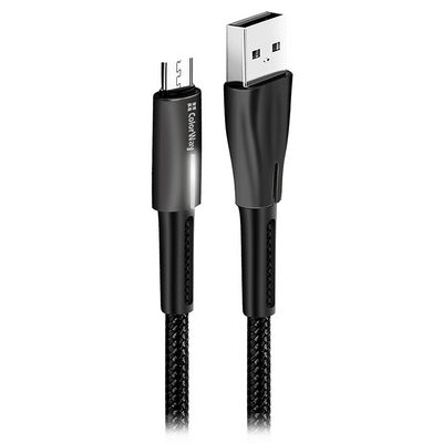 ColorWay Datový Kabel USB/ microUSB1m/ 2.4A/ Černý