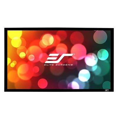 ELITE SCREENS plátno v pevném rámu 100 (254 cm)/ 16:9/ 124,4 x 221,4 cm/ Gain 1,1/ rám černý 6 cm