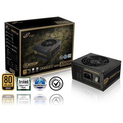 FSP DAGGER PRO 650W, 80PLUS GOLD