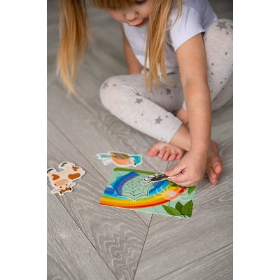 Pexi Velcro skládačky - Kdo kde bydlí?